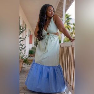 Altar’d State Color Block Maxi Dress - XS